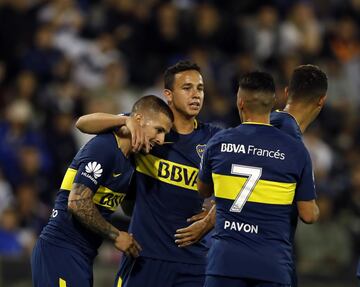 Buenos Aires, 23 Septiembre 2017
Super Liga 2017
VÃ©lez Sarfield vs Boca Juniors por la cuata fecha en el Estadio Amalfitani.
 Dario Benedetto de Boca Juniors
Foto Ortiz Gustavo

