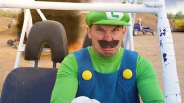 Mario Kart en la vida real con la mirada de la muerte de Luigi