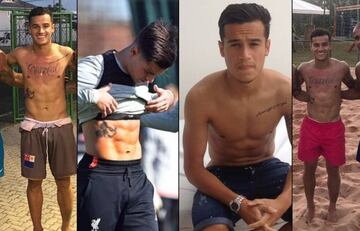 El torso de Coutinho, con el famoso de Mickey Mouse