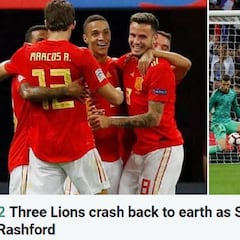'España doma a los Tres Leones'