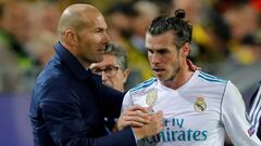 Zidane y Bale, en el Dortmund - Real Madrid .