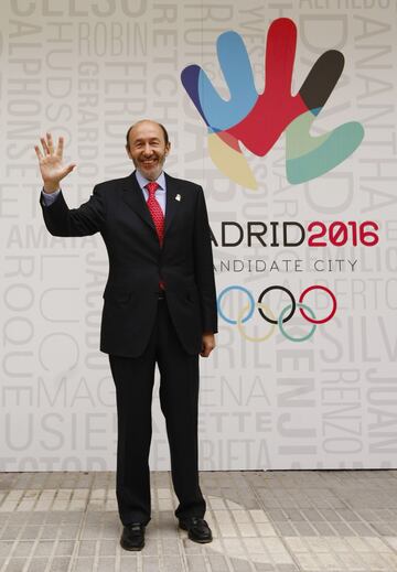 Rubalcaba en apoyo a la Candidatura Olímpica de Madrid 2016.
 