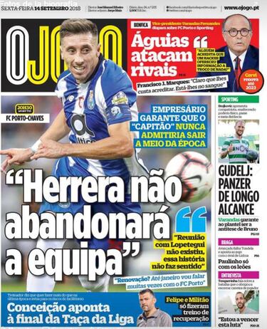 Héctor Herrera no se irá del Porto... por el momento