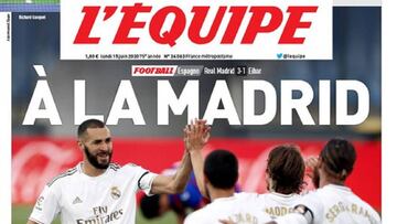 L'Equipe publica su portada más madridista