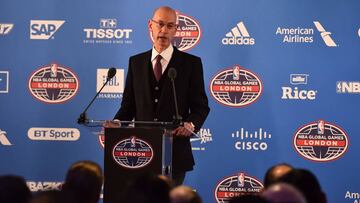 Adam Silver, durante los NBA Global Games de Londres.