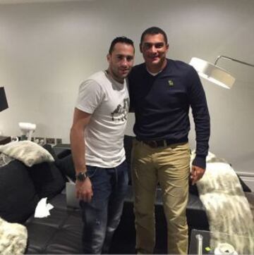 Mondragón compartió una cena en la casa de David Ospina en Londrés