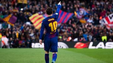 Messi, en el Barcelona-Atl&eacute;tico de Madrid de la 2017-18.