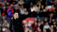 BARCELONA, SPAIN - NOVEMBER 5:  Coach Xavi Hernandez of FC Barcelona  during the La Liga Santander  match between FC Barcelona v UD Almeria at the Spotify Camp Nou on November 5, 2022 in Barcelona Spain (Photo by David S. Bustamante/Soccrates/Getty Images)