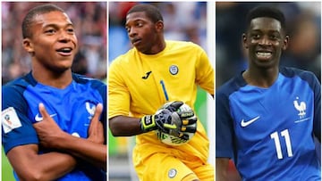 El portero hondureño ha causado furor en redes sociales por su supuesto parecido físico con los futbolistas franceses del Barcelona y París Saint-Germain