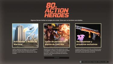 CoD Warzone | Héroes de Acción de los 80: cómo completar todos los desafíos y recompensas