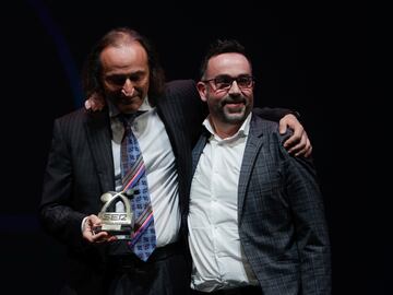 Ángel Fernández y José Antonio Pérez Sanz, en la Gala del Deporte de Radio Valladolid.