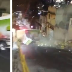 VIDEO | Así fue el momento en que camión de refrescos se desliza en ‘Bajada del Diablo’ y choca contra vivienda