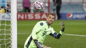 Neuer, del Bayern, en un partido de Champions.