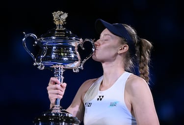 Victoria de Elena Rybakina en el Open de Australia.