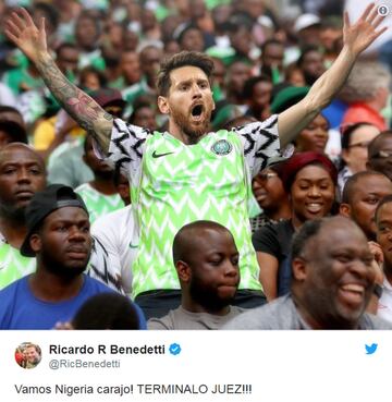 Los mejores memes del 'rezo' argentino a Nigeria