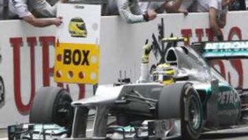 <b>LA ESTRELLA VUELVE A BRILLAR. </b>La victoria de Nico Rosberg era un resultado muy esperado por la escudería Mercedes.