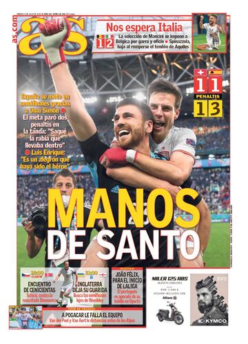 Las portadas de AS de julio