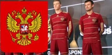 La Selección de Rusia hizo alusión a aquel caballero medieval con su camiseta de la edición 2010. En aquella indumentaria, el escudo oficial de la Federación de Fútbol de Rusia no apareció en las camisetas de la selección. En su lugar se mostró el escudo de armas de Rusia, el cual, en el centro del mismo se muestra la imagen de San Jorge derrotando al Dragón.