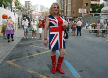 Los ingleses se divierten antes del partido contra España