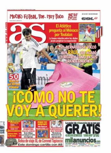 Las portadas de AS de agosto