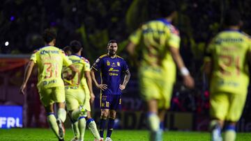 Andre-Pierre Gignac of Tigres during the final second leg match between Club America and Tigres UANL as part of Torneo Apertura 2023 Liga BBVA MX, at Azteca Stadium, December 17, 2023, in Mexico City, Mexico.