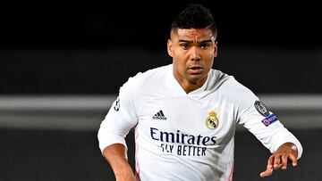 Casemiro, en el Shakhtar-Real Madrid de Champions.