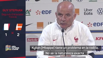 Stéphan: "Kylian Mbappé tiene un problema en la rodilla"