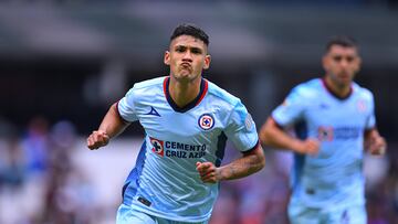 during the game Cruz Azul vs Santos, corresponding to Round 04 of the Torneo Apertura 2023 of the Liga BBVA MX, at Azteca Stadium, on August 20, 2023.
<br><br>
durante el partido Cruz Azul vs Santos, correspondiente a la Jornada 04 del Torneo Apertura 2023 de la Liga BBVA MX, en el Estadio Azteca, el 20 de Agosto de 2023.