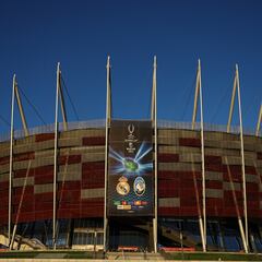 Why is the UEFA Super Cup between Real Madrid and Atalanta played in Warsaw, Poland?