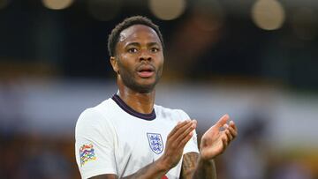 Raheem Sterling durante el partido de la Liga de las Naciones entre Inglaterra y Hungría.