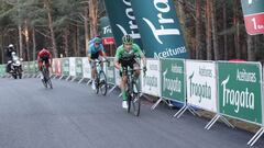 Primoz Roglic en la octava etapa de la Vuelta.