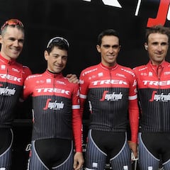 El Trek-Segafredo de Contador vestirá de rojo y negro en 2017
