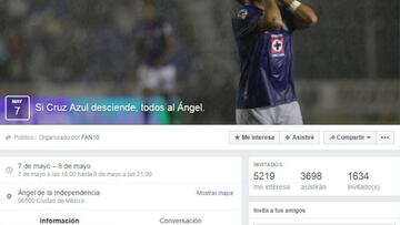 En redes sociales organizan marcha por si desciende Cruz Azul