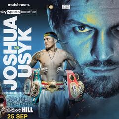 Anthony Joshua vs Olek Usyk: horario, TV y dónde ver la pelea en directo online hoy