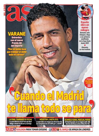 Las portadas de AS de noviembre