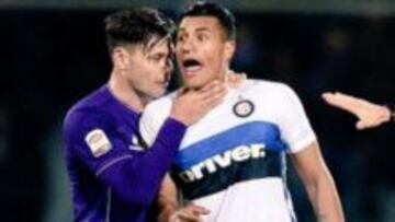 Mauro Zárate en el momento de la agresión hacia Jeison Murillo