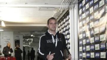 Roberto Soldado después del partido ante la Real Sociedad.
