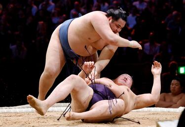Onokatsu en acción contra Ichiyamamoto durante el duodécimo combate.