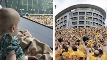 El emocionante saludo de todo un estadio a los ni&ntilde;os de un hospital infantil. Foto: Facebook