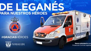 El Leganés compra una ambulancia para Protección Civil