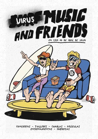 Virus, Music & Friends: un festival de surf 'virtual' para amenizar la cuarentena
