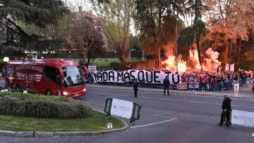 La hinchada empujará al Atleti desde el hotel de concentración