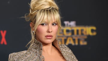 Cast member Millie Bobby Brown attends a premiere for the film "The Electric State" in Los Angeles, U.S., February 24, 2025. REUTERS/Mario Anzuoni