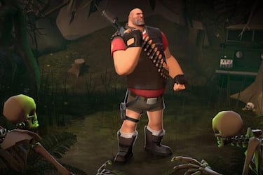 Así de ridículo es Team Fortress 2 con el shorts de Lara Croft