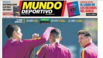 Portada del diario Mundo Deportivo del 20 de abril de 2016.