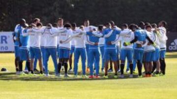 Los jugadores de la selección colombiana.