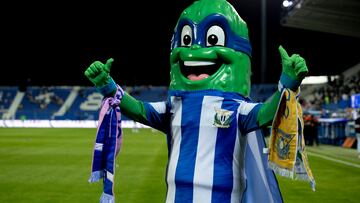 07/10/23  
PARTIDO DE segunda division  
CD LEGANES - REAL OVIEDO 
DON PEPINO MASCOTA DE CD LEGANES