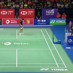 Su desgarrador grito lo dice todo: el último punto de Carolina Marín para meterse en la final