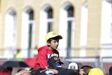 Zipaquirá recibe al campeón del Tour de Francia, Egan Bernal. Estas son algunas de las imágenes que se lleva a cabo en la Plaza de Los Comuneros. 