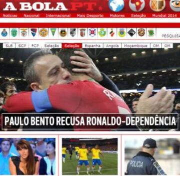 Portadas de la prensa extranjera